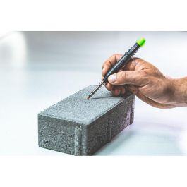 Pica Lápiz de carpintero recargable - Marcador automático dry grafito para artesanos profesionales, lavable, con funda y sacapuntas integrado