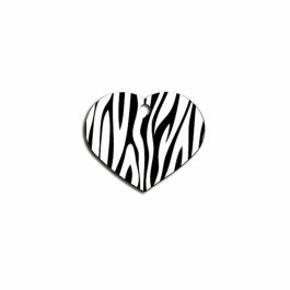 Placa identificativa para collar Imarc Heart Negro