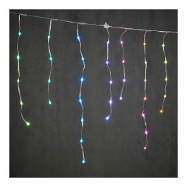 Cortina led efecto carámbano multicolor 300x70cm, 150 leds IP44, con control remoto y temporizador Precio: 43.49999973. SKU: S7912883