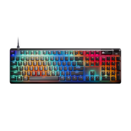 SteelSeries APEX PRO GEN 3 Teclado Mecánico Magnético para Gaming con Interruptores Magnéticos, Retroiluminación LED RGB y Teclado QWERTY Inglés de EE. UU. Negro