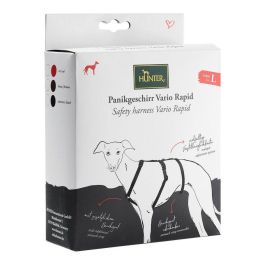 Hunter Arnés de Seguridad VARIO RAPID para Perros Anti-Escape Desmontable Nylon Talla M-L Pecho 64-100cm Rojo