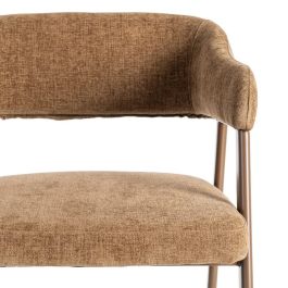 Silla Marrón Tejido-Metal Contract 56 X 60 X 81 cm