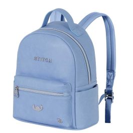 Disney Lilo y Stitch Heady Steel Mochila Urbana Azul 8 Litros para Uso Diario con Bolsillo Frontal, Laterales y Forro Organizador