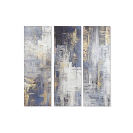 DKD Home Decor Cuadro Moderno Abstracto Azul Blanco Dorado Lienzo Madera Pintado a Mano 120x40 cm (6 Unidades Surtidas) Precio: 49.57854. SKU: B1EBVA2HJ7