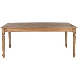 DKD Home Decor Mesa Comedor Indonesia 1c24 Natural 90 x 80 x 180 cm Precio: 418.50000049. SKU: B133562W48