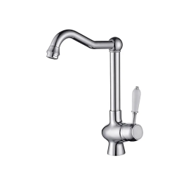 Edouard Rousseau Grifo de Cocina Mezclador Retro Cromo Sin Ducha de Mano Cartucho Cerámica Ø35mm Cuerpo Latón Caño Móvil Acero Inoxidable F 3/8 Precio: 82.88999972. SKU: B1DME4KGNR