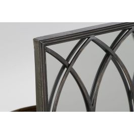 Espejo con Soporte DKD Home Decor Negro Metal Espejo 40 x 12 x 80 cm