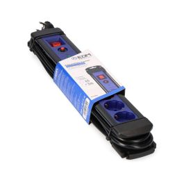Edm Base Múltiple 6 Tomas Schuko con Interruptor, Protector Sobretensiones, Cable 3m 3x1,5mm², Negra/Azul Precio: 25.4999998. SKU: S7900004