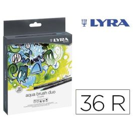 Lyra Aqua Brush Duo Rotulador Caja 36 Colores Surtidos Punta Pincel y Fina Tinta Base Agua Precio: 65.9899999. SKU: B19PWDEKHQ
