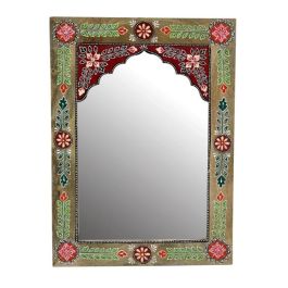 Espejo de pared DKD Home Decor Multicolor Floral 41 x 2 x 56 cm