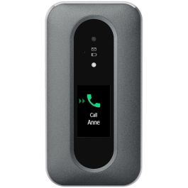 Doro Leva L30 black whie Teléfono Móvil Concha 4G con GPS y Cámara 2MP, Pantalla 2.8", Negro/Blanco