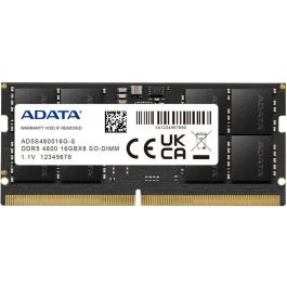 Adata AD5S480016G-S Memoria RAM DDR5 16GB SODIMM 4800MHz Precio: 57.58999961. SKU: S0233411