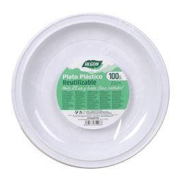 Set de 100 platos redondos de plástico premium 22 cm - Algon (6 Cajas) Set de 100 platos redondos de plástico premium 22 cm - Algon (6 Cajas)
