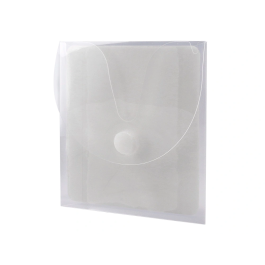 Q-connect Sobre para CD/DVD Polipropileno Transparente con Cierre Velcro Bolsa 5 Unidades