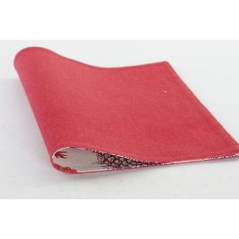 Individual Navidad Tradicional DKD Home Decor Beige Rojo 30 x 0.2 x 45 cm (12 Unidades)