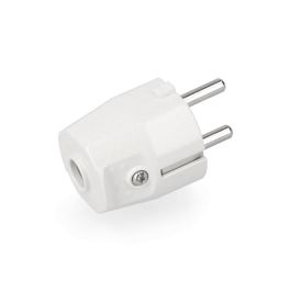 Edm Clavija tipo F 10/16A T/TL 4.8mm retráctil blanca 250V