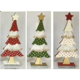 DKD Home Decor Figura Navidad Alpina Árbol Madera Poliéster Surtido Rojo Verde Blanco 5x16x35 cm Set 6 Unidades Precio: 26.50626. SKU: B1ECKWLFSC