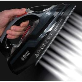 Russell Hobbs 20630-56 Plancha de Vapor Powerstream Ultra, Suela Cerámica, 3100W, Golpe Vapor 210g/min, Antigoteo, Negro/Gris