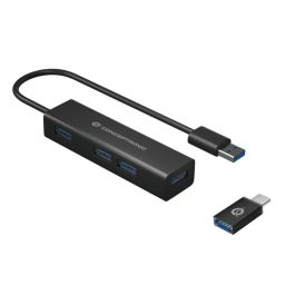 Conceptronic Hubbies06B 4 Hub USB 3.0 de 4 Puertos 5000 Mbit/s Negro Precio: 18.99000015. SKU: S7808623