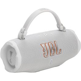 JBL JBLCHARGE6WHT Altavoz Bluetooth Charge 6 Blanco 45W, AI Sound Boost, 28h batería, resistente agua y polvo, power bank