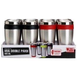 Take Away Mug Térmico Surtido 400 Ml Acero Inoxidable Plástico Transportable Take Away
