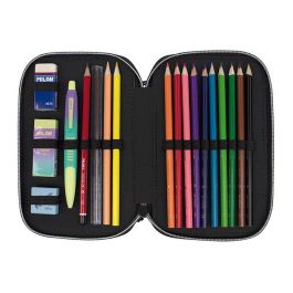 Milan Plumier 2 Pisos C-Contenido Sunset Negro-Rosa Milan Plumier 2 Pisos C-Contenido Sunset Negro-Rosa