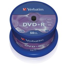 Verbatim DVD+R 4.7GB 16X 50 unidades Spindle Superficie Matt Silver