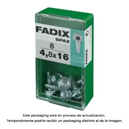 Fadix 10910007 Tornillo rosca chapa hexagonal autotaladrante 4,8x16mm acero caja 8 unid.