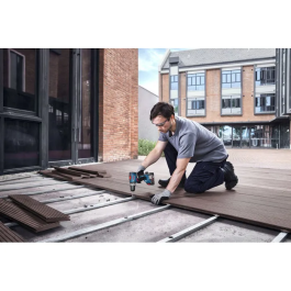 Bosch Professional Taladro Percutor Inalámbrico GSB 18V-65, 18 V, 2 Baterías GBA 18V 4.0Ah, Cargador GAL 18V-40 y Maletín L