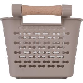 Cesta Multiusos con Asas de Madera 13x11x8 cm - Confortime (36 Unidades)