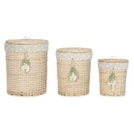 Cesta Ropa Basicos DKD Home Decor Natural Verde 45 x 55 x 45 cm Set de 3 Precio: 75.58999954. SKU: B1GLCQ8MLD