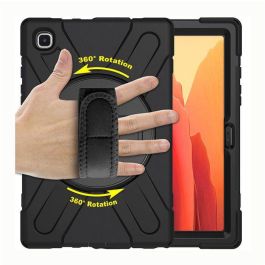 eSTUFF Funda Defender AUSTIN para Galaxy Tab A7 10.4 Negra, Protección Antigolpes con Correa y Soporte 360°, Sin Protector de Pantalla