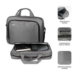 SUBBLIM Maletin Oxford Laptop Bag 15,4-16" Grey