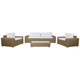 Sofa Terraza Y Jardin DKD Home Decor Marron Claro Beige 85 x 80 x 222 cm Set de 4 Precio: 1988.69000055. SKU: B18SALS4FZ