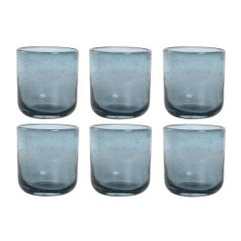 Vaso Basicos DKD Home Decor Azul 8.3 x 9.3 x 8.3 cm Set de 6 Vaso Basicos DKD Home Decor Azul 8.3 x 9.3 x 8.3 cm Set de 6