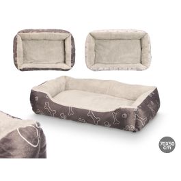 Mascow Cuna Grande para Mascota, Cama para Perro y Gato Estampada, Telas de Poliéster, Colores Gris Oscuro y Claro 70x15x50 cm (14 Unidades) Precio: 147.49999946. SKU: B1HB68Y3F9