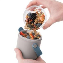 Berghoff 3950235 Recipiente Dual con Cubertería de 3 Piezas y Funda de Silicona