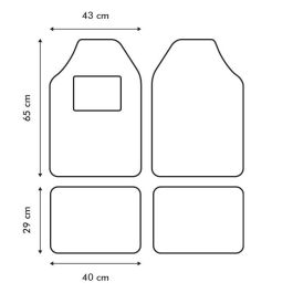 Momo MOMLCM4A8BK Alfombrillas Universales para Coche Set 4 Piezas Poliéster Moqueta Negra Antideslizantes Talonera Reforzada Momo MOMLCM4A8BK Alfombrillas Universales para Coche Set 4 Piezas Poliéster Moqueta Negra Antideslizantes Talonera Reforzada