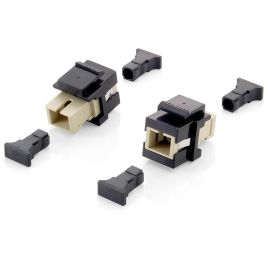 EQUIP 125572 Módulo de paso Keystone SC Simplex para Fibra Óptica, Beige/Negro Precio: 25.7900005. SKU: B1J4XR4GC7