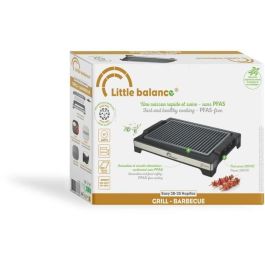 Barbacoa Eléctrica LITTLE BALANCE - Easy Nopifas - Superficie de cocción 38 x 25 cm - Revestimiento microcerámico libre de PFAS - 2000W Barbacoa Eléctrica LITTLE BALANCE - Easy Nopifas - Superficie de cocción 38 x 25 cm - Revestimiento microcerámico libre de PFAS - 2000W