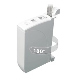 Schellenberg Recogedor eléctrico rollo power 35 22637 - Enrollador de correa manual, temporizador programable, detección de obstáculos, fácil montaje