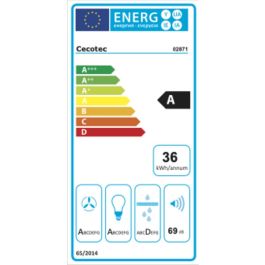 Campana Convencional Cecotec Bolero Flux PM 606500 Negro 60 cm