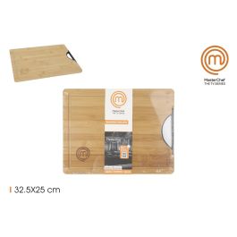 Tabla de cortar bambú con asas 32.5 x 25 cm Masterchef (6 Unidades) Precio: 32.88999978. SKU: B1GBQ3R4KP