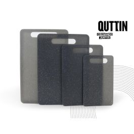 Quttin Tabla de Cortar de Plástico con Efecto Granito 37.5 cm x 23.5 cm (18 Unidades)