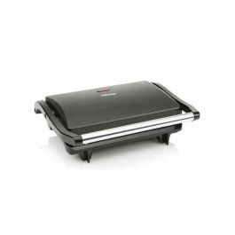 Tristar GR-2650 Parrilla Eléctrica Contacto 700W con Tapa Flotante y Antiadherente para Paninis, Carnes y Verduras 22.5x14 cm