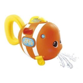 Vtech Baby Juguete de baño musical y parlante León, con pececito y canciones, para niño y niña, a partir de 6 meses, naranja