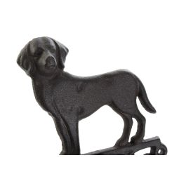DKD Home Decor Campana de Hierro Colado con Cuerda para Terraza y Jardín Marrón Oscuro, Pack de 2 Unidades, 15x24x14 cm