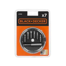 Black+Decker Conjunto 7 Puntas Atornillar A7090-XJ con Adaptador Magnético Phillips y Planas