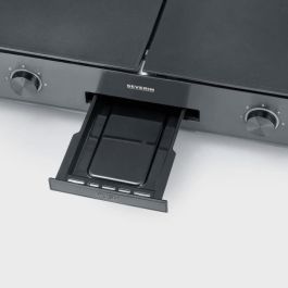 Severin SEV1735801213039 Plancha de asar PG8569, superficie cocción 48x27cm, revestimiento cerámico antiadherente, 2200W