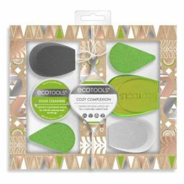 Ecotools lote 6 pz, Set de Maquillaje Biodegradable con Esponjas y Bálsamo Limpiador, Cruelty Free y Vegano
